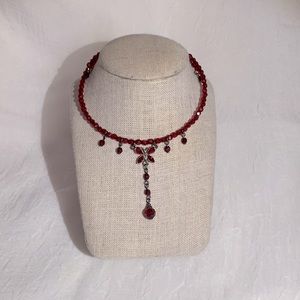 Red Butterfly Choker Necklace